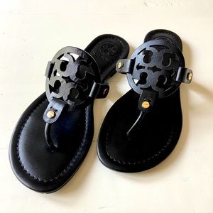Tory Burch Miller Sandal 7.5 Black New